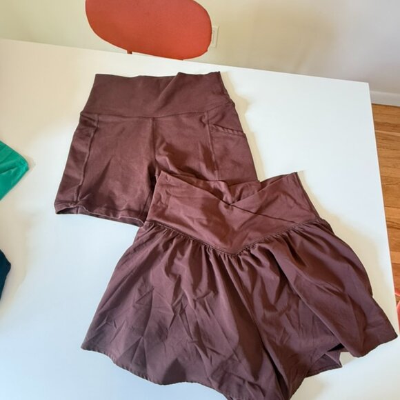 BUNDLE - Brown Aerie athletic shorts - Picture 2 of 6